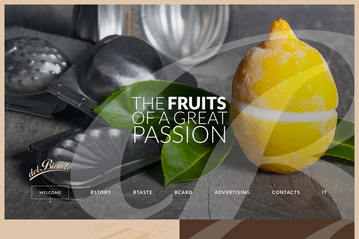 Gelateria del Biondo website preview